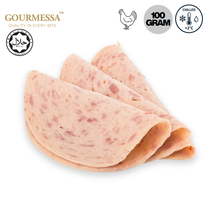 GOURMESSA Chicken Mosaic Slices 100g  Halal  Chilled GSB-CH-7900097