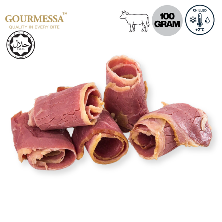 GOURMESSA Beef Breakfast Streaky 100g  Halal  Chilled GSB-CH-7900033