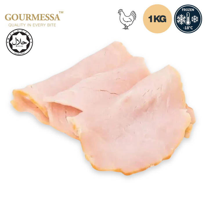 GOURMESSA Breakfast Chicken Streaky 1kg  Halal  Frozen GSB-FZ-7900909