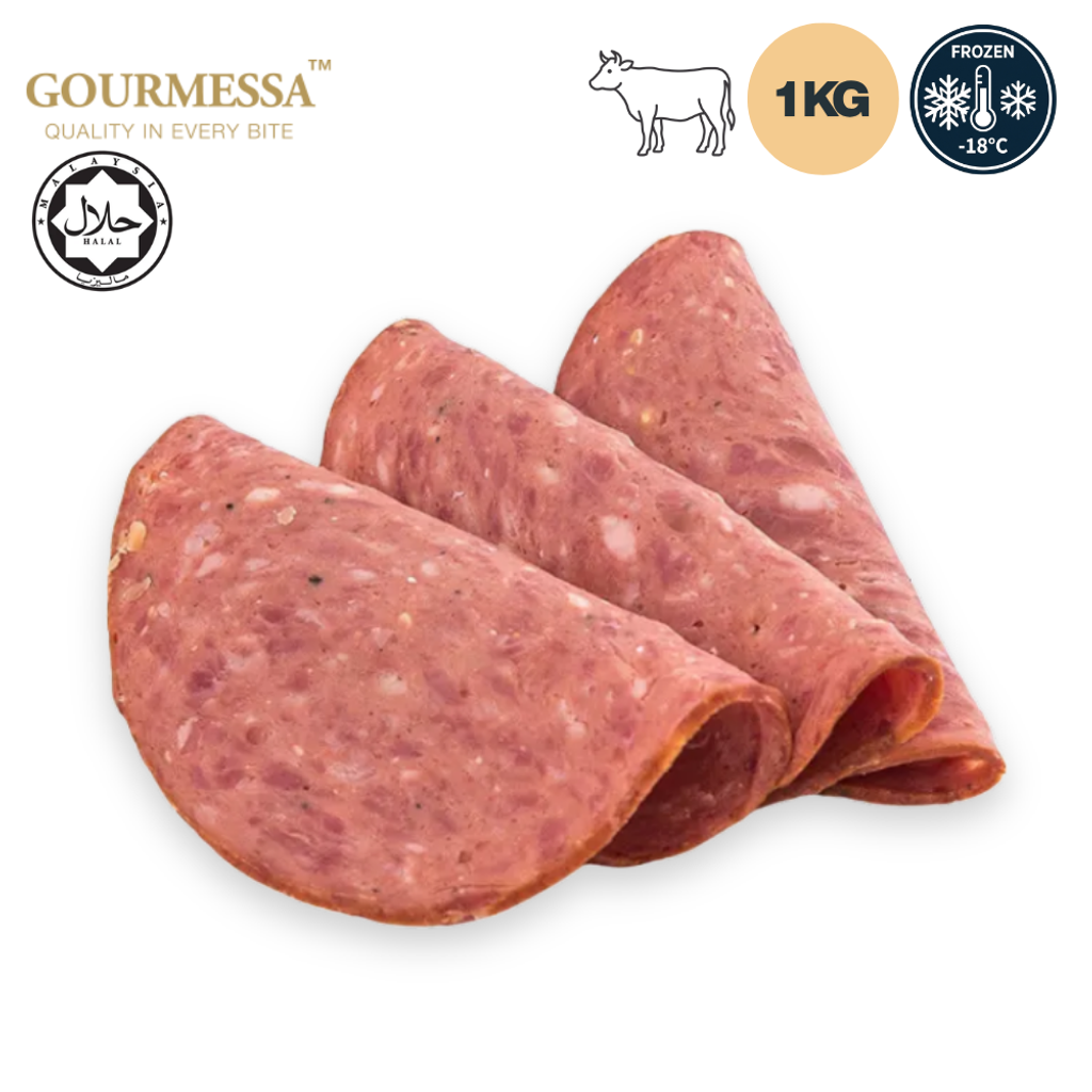 GOURMESSA Beef Breakfast Sausage 1 kg  Halal  Frozen GSB-FZ-7900813