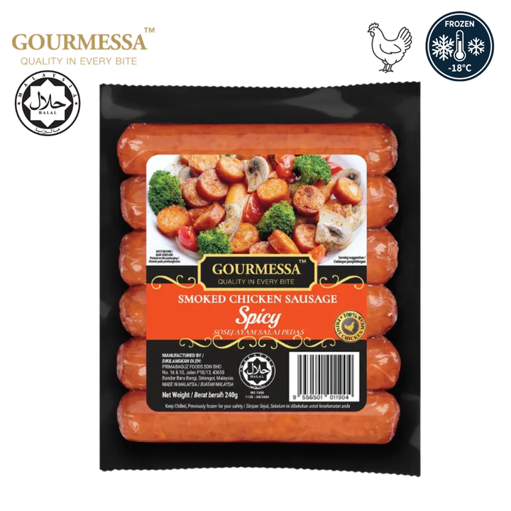 GOURMESSA Smoked Chicken Sausage 240g Spicy