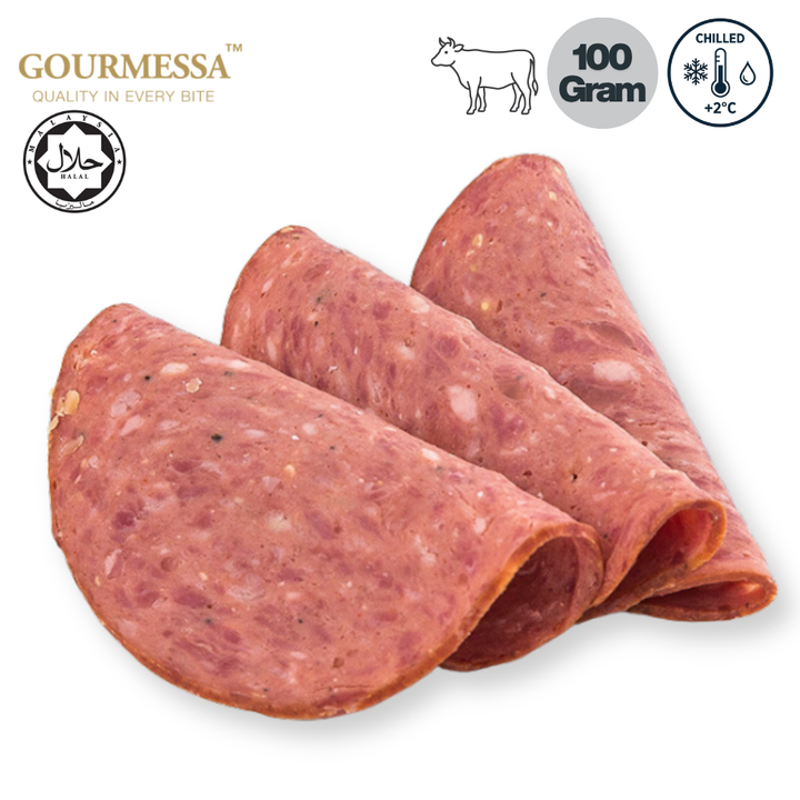 Gourmessa BEEF SALAMI 100 GM CHILLED