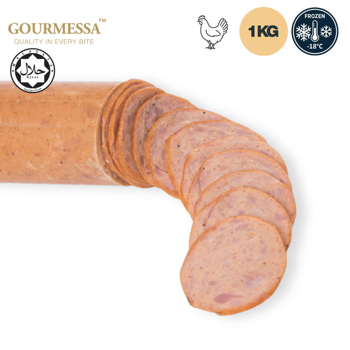 GOURMESSA Chicken Pepperoni Slices - Frozen - 1kg