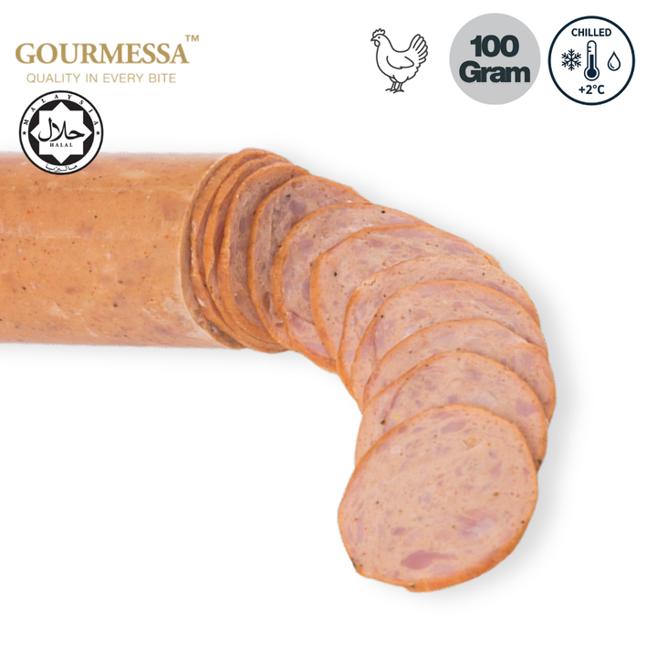 GOURMESSA Chicken Pepperoni Slices - Frozen - 100g
