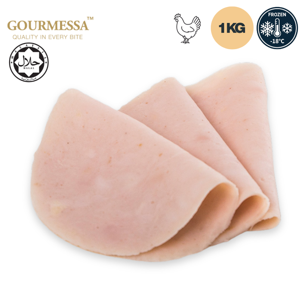 GOURMESSA Chicken Sandwich Square Sliced 1kg  Halal  Frozen GSB-FZ-7900841