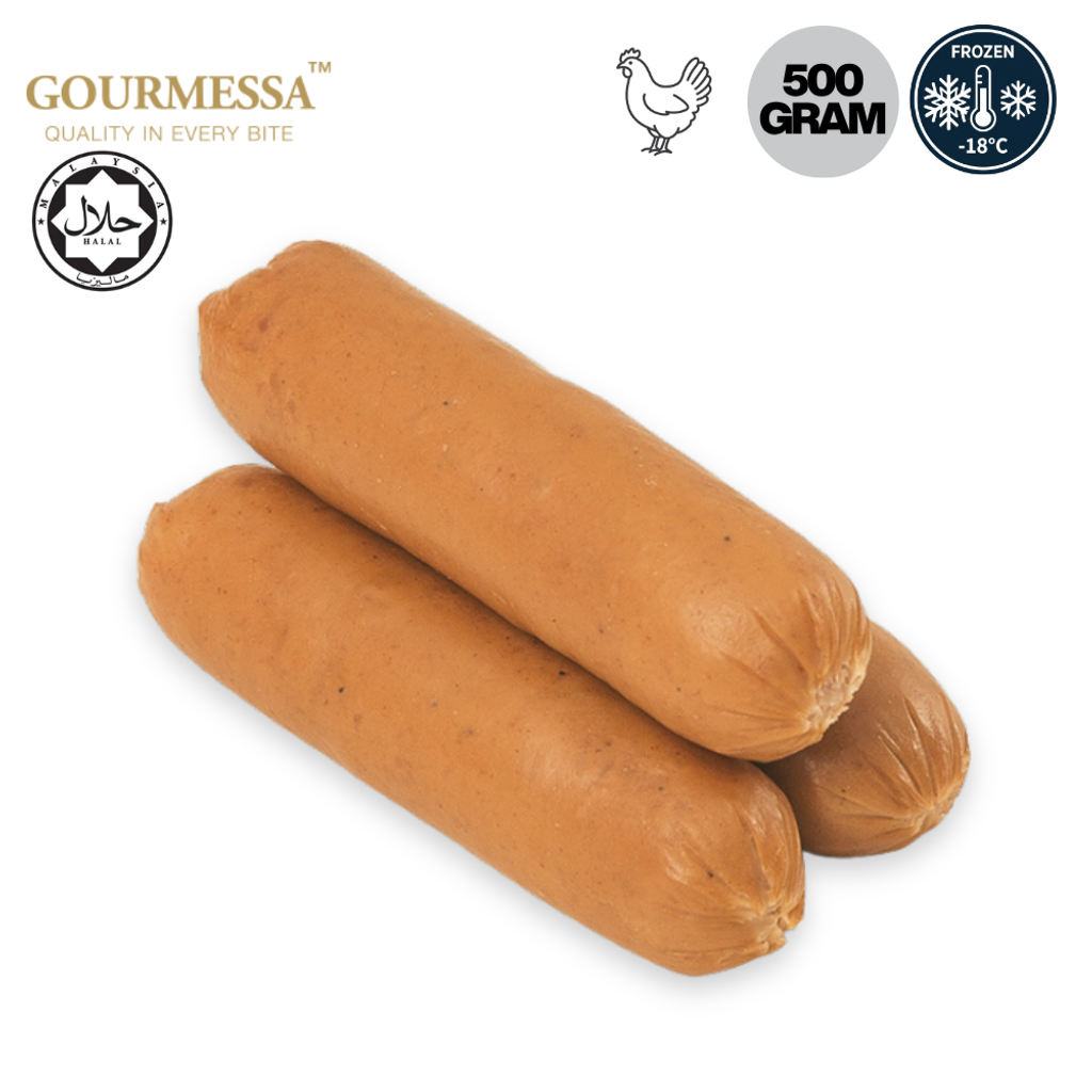 GOURMESSA Thueringer Cheese Smoked Sausage  500g  Halal  Frozen  GSB-FZ-7900828