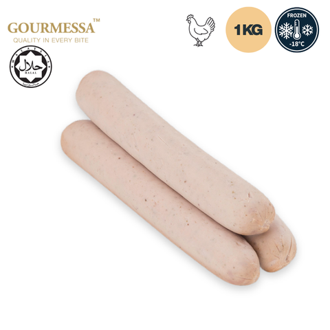 GOURMESSA Chicken Grilled Bratwurst Sausage  1 Kg  Halal  Frozen  GSB-FZ-7900827