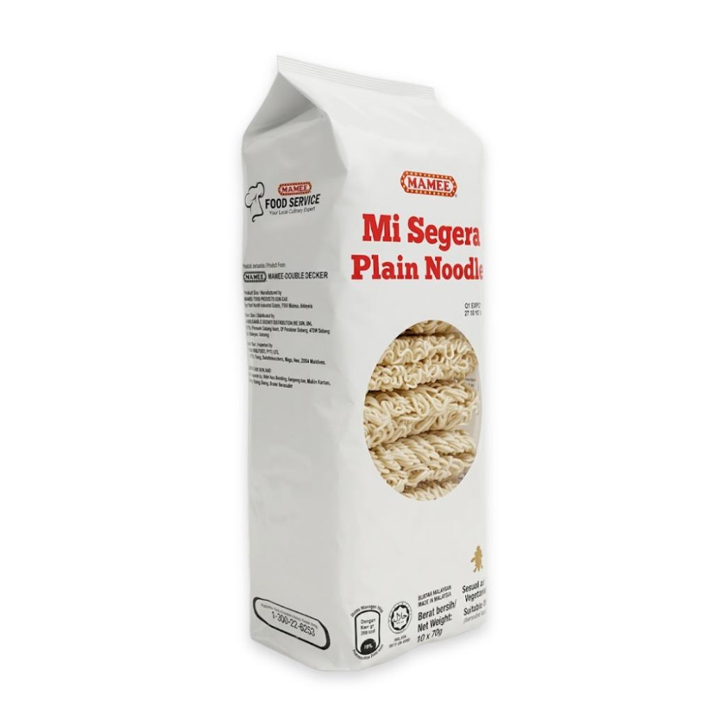 MAMEE Plain Noodle Mi Segera - 10pcs x 7og _ Halal (2)