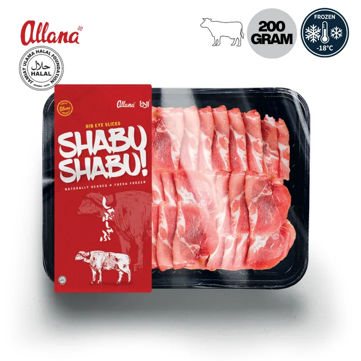 Rib Eye - Shabu Shabu  200g IND-FZ-B008030