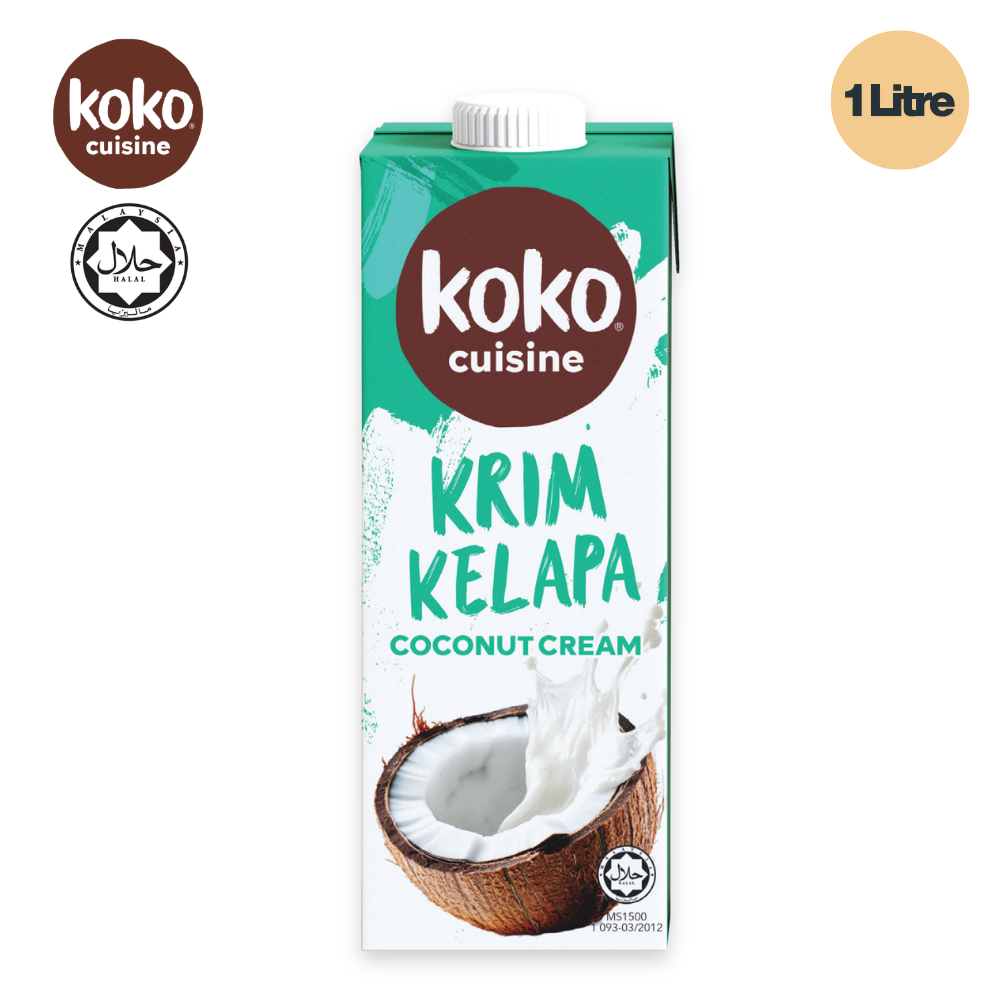 KOKO CUISINE Coconut Cream 1 Litre  Halal