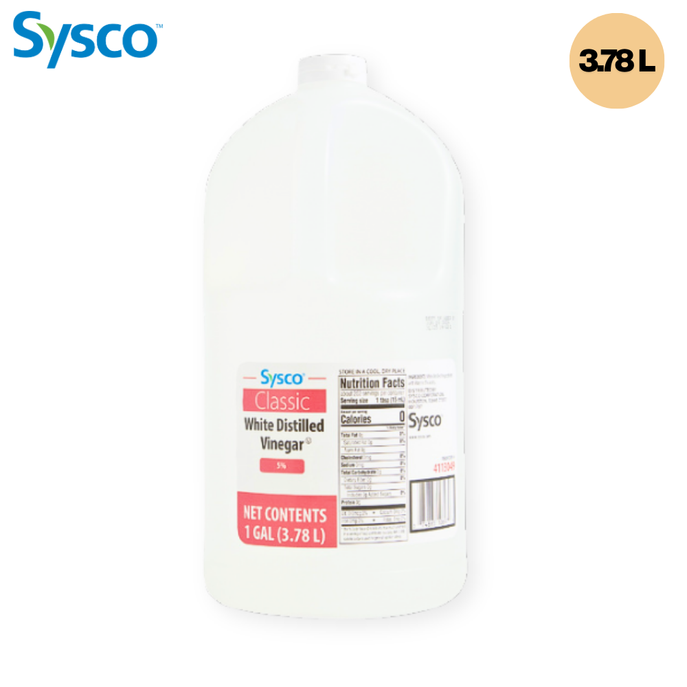 SYSCO Classic White Distilled Vinegar  5%  1 GAL  3.78 L