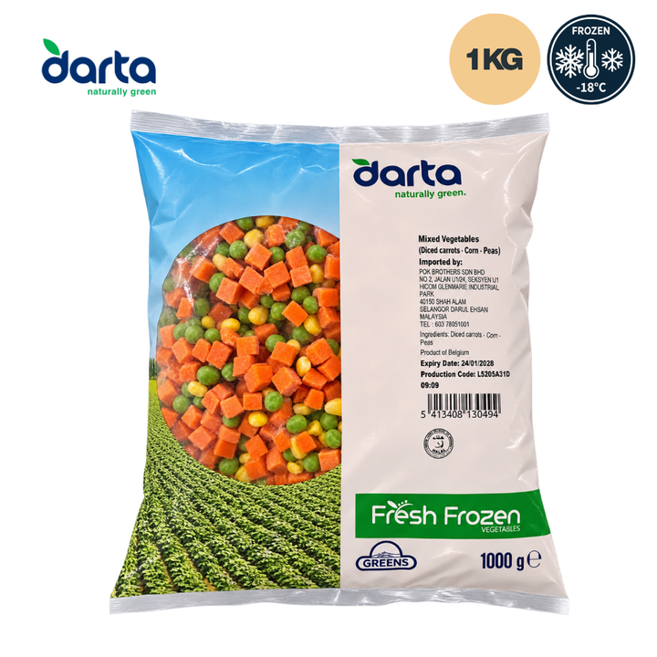 D'arta Mixed Vegetables 1kg _  Frozen
