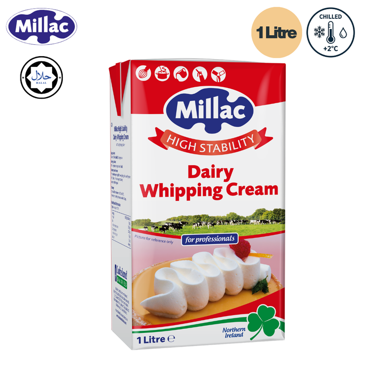 MILLAC High Stability Dairy Whipping Cream (35% fat)- 1 Litre