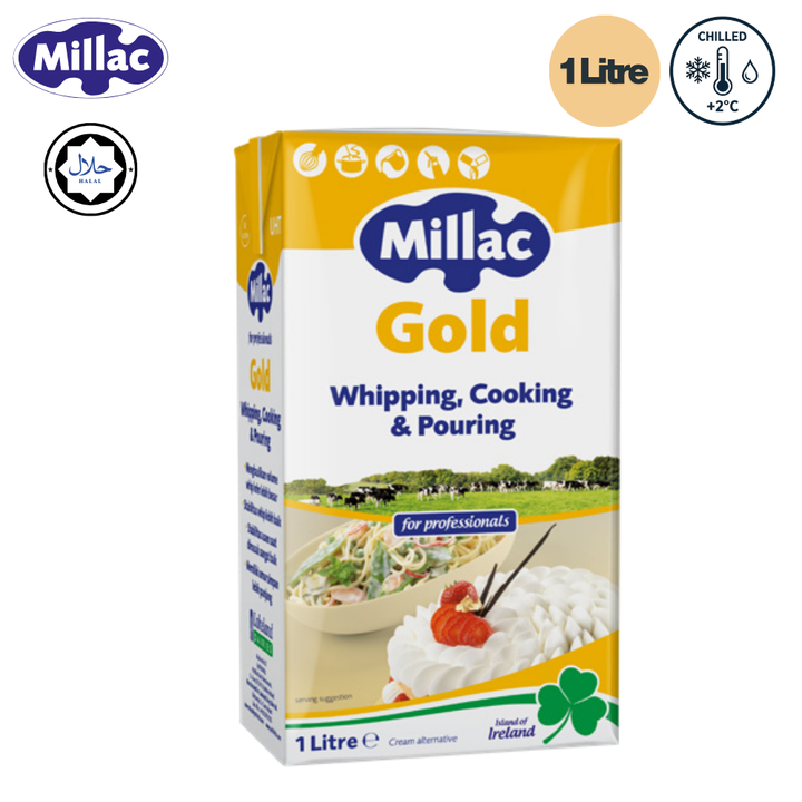 MILLAC Gold Whipping, Cooking & Pouring Cream 1 Litre  Chilled