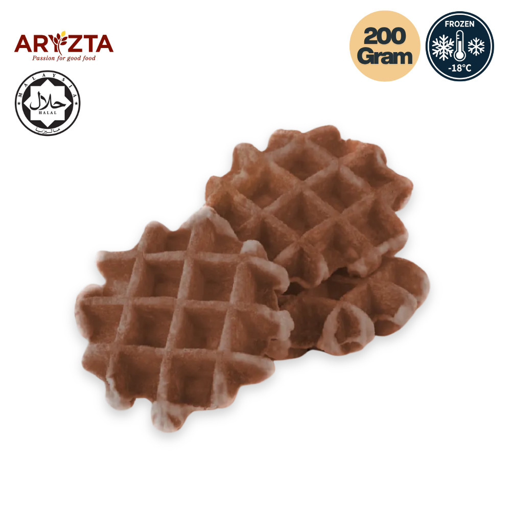ARYZTA Belgian Waffle Chocolate 200g (4pcs) _ Halal _ Frozen (2)