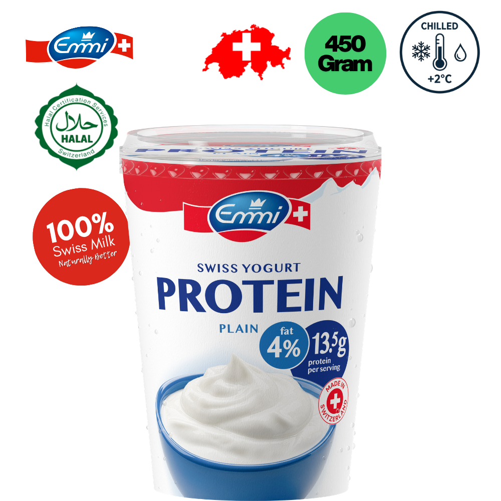 EMMI SWISS YOGURT PROTEIN PLAIN 4% FAT 450G