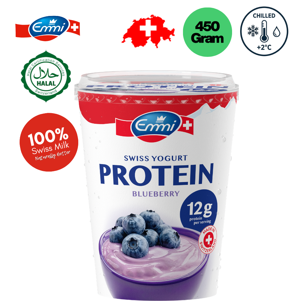 EMMI SWISS YOGURT PROTEIN BLUEBERRY 450G
