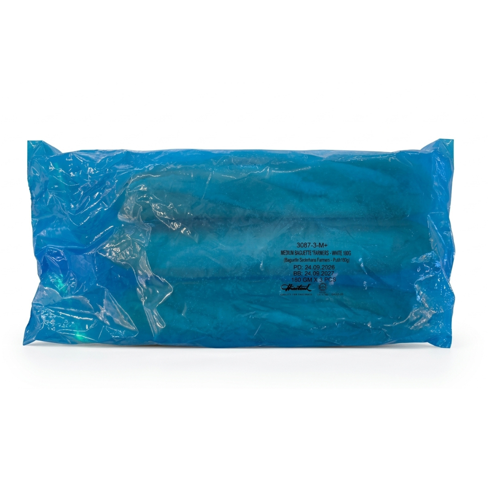 ARYZTA Medium Baguette White - 1pkt (180g x 3pcs) _ Halal _ Frozen (4)