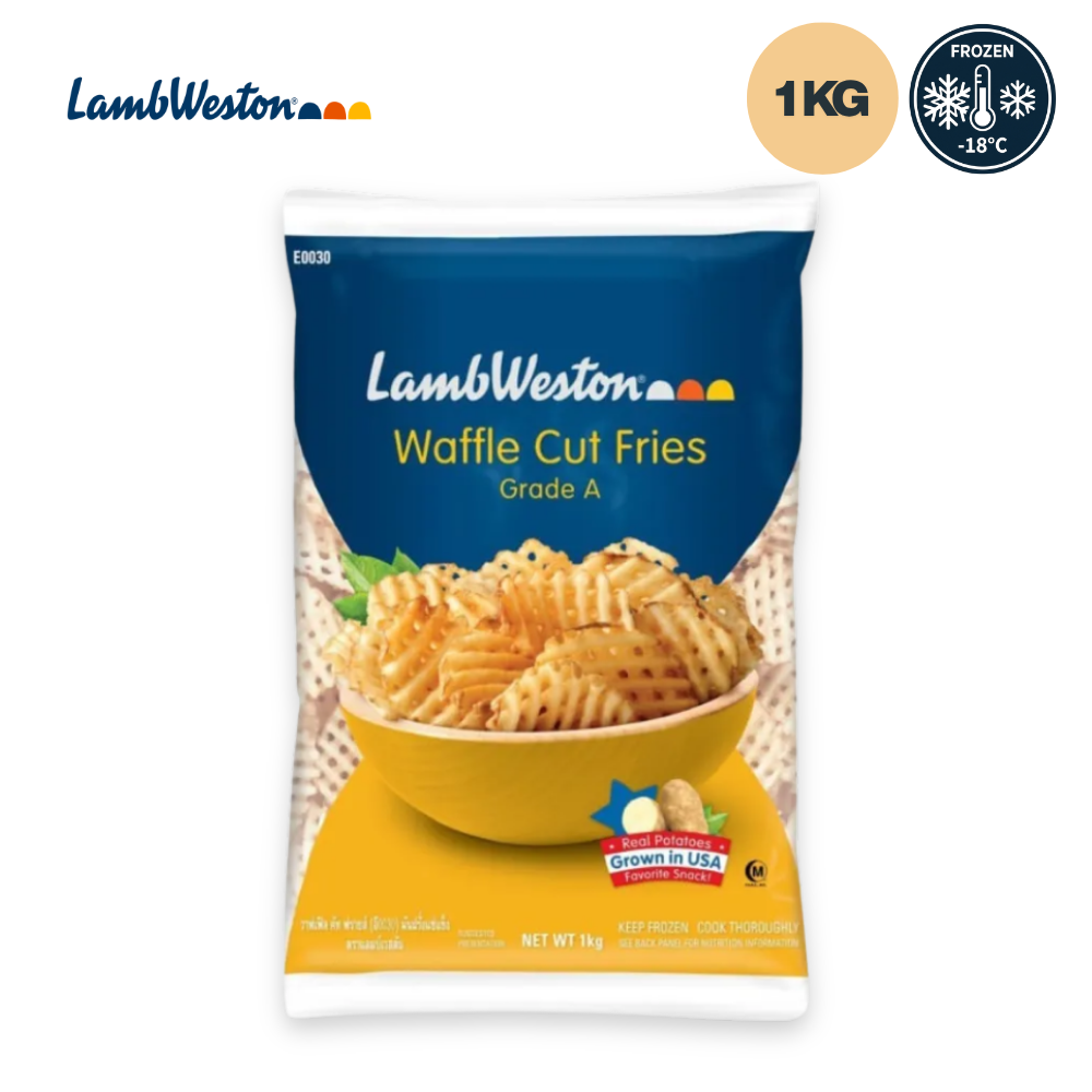 LAMB WESTON Waffle Cut Fries Grade A (E0030) - 1kg  Frozen