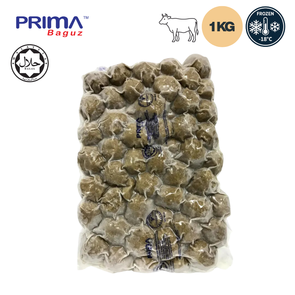 PRIMABAGUZ Beef Meatball - 1kg  Halal  Frozen