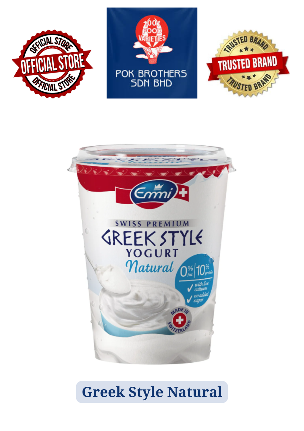 Greek Style Yogurt Natural 0% Fat 450gm.png