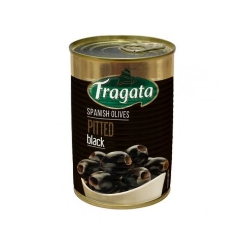 FRAGATA Black Olives Large Pitted 350 gm
