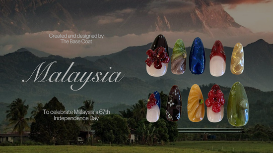 #1 Malaysia Inspired Press On Nails  | The Base Coat