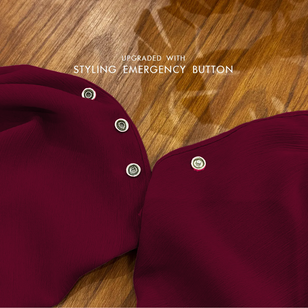 shawl rouge button