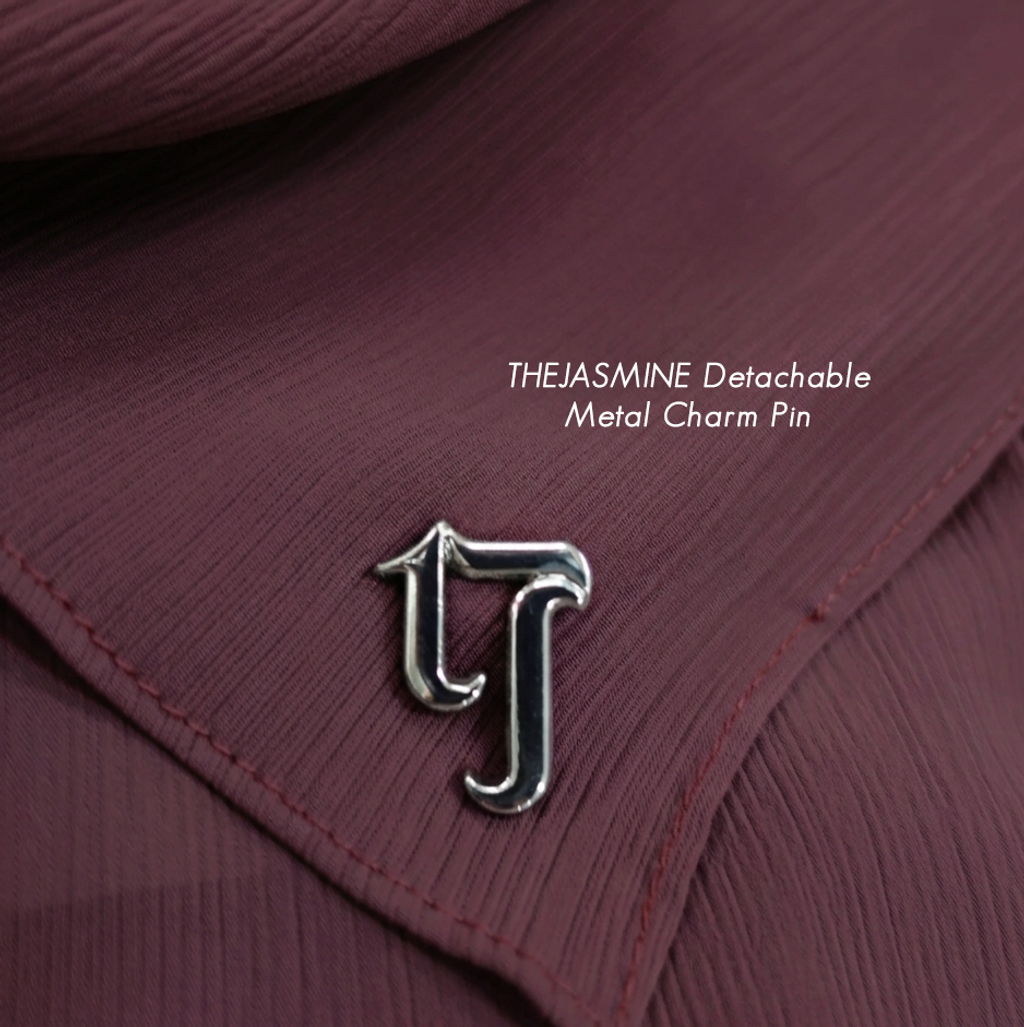 shawl texture metal charm raisin