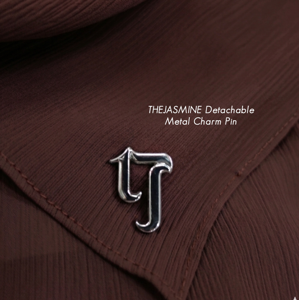 shawl texture metal charm sellier