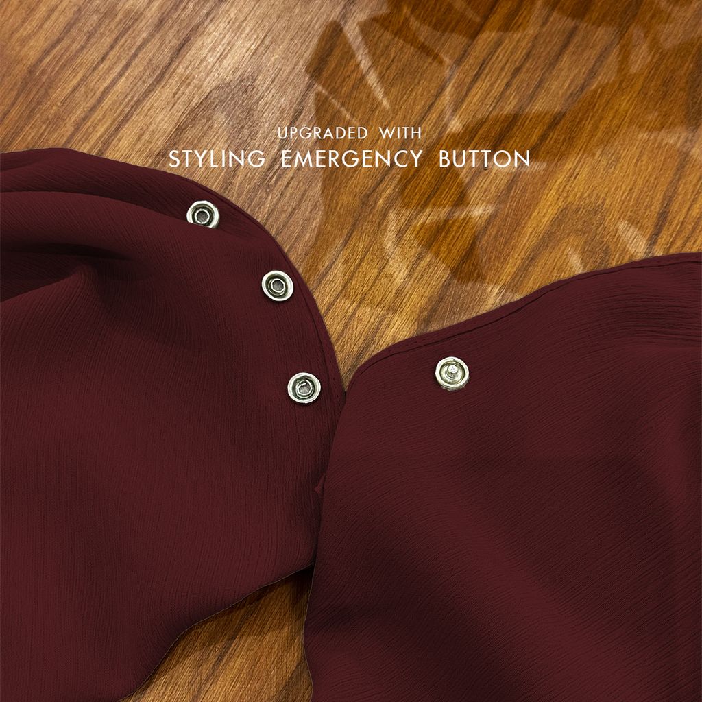 rouge STYLING BUTTON TEXTURED SHAWL