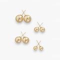  SW Pearl South Sea Golden Ear Stud 6,8,10,12mm 