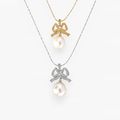 Celeste Bow Baroque Pearl Necklace