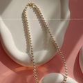 5mm Swarovski Pearl Necklace fade-proof  SWWNF05004S