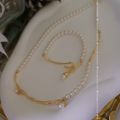 Nature's Embrace Swarovski Pearl Necklace / Necklace+Bracelet Set  SWWNN04013S