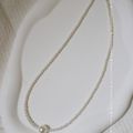 3mm+10mm Swarovski Pearl Necklace fade-proof  SWWNN10009S