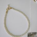 3mm Swarovski Pearl Bracelet USA Gold-filled Clasp fade-proof