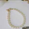 6mm Swarovski Pearl Bracelet USA  Gold-filled Clasp fade-proof