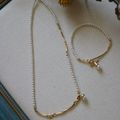 Nature's Embrace 3mm Swarovski Pearl Necklace Bracelet Set  SWWNN03012S