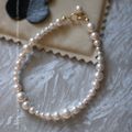  Gradient Swarovski Pearl Bracelet 14k USA Gold Filled