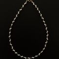 Starry Swarovski Pearl Necklace 3mm US Gold-filled fade proof  SWWNN03011S