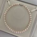 无核极强粉光 9-10mm 天然珍珠项链 FSWNF09008U