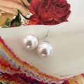 12mm Swarovski Pearl ear stud S925