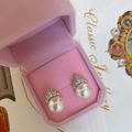 The Snow Queen Swarovski Earrings 10mm / 12mm 冰雪女王Swarovski珍珠耳钉 10mm / 12mm