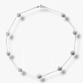 The Starry Night Baroque Pearl Necklace White / 满天星巴洛克项链白色 FSWNN08045S