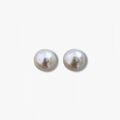 12.7mm Rare Mirror-Luster Non-Nucleated Pearl Studs 稀有大无核镜面极强光珍珠耳钉 FSWEF13039U