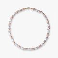 Frosted Tangerine Freshwater Pearl Necklace FSCNN06038S
