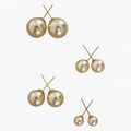  SW Pearl South Sea Golden Ear Stud 6,8,10,12mm 