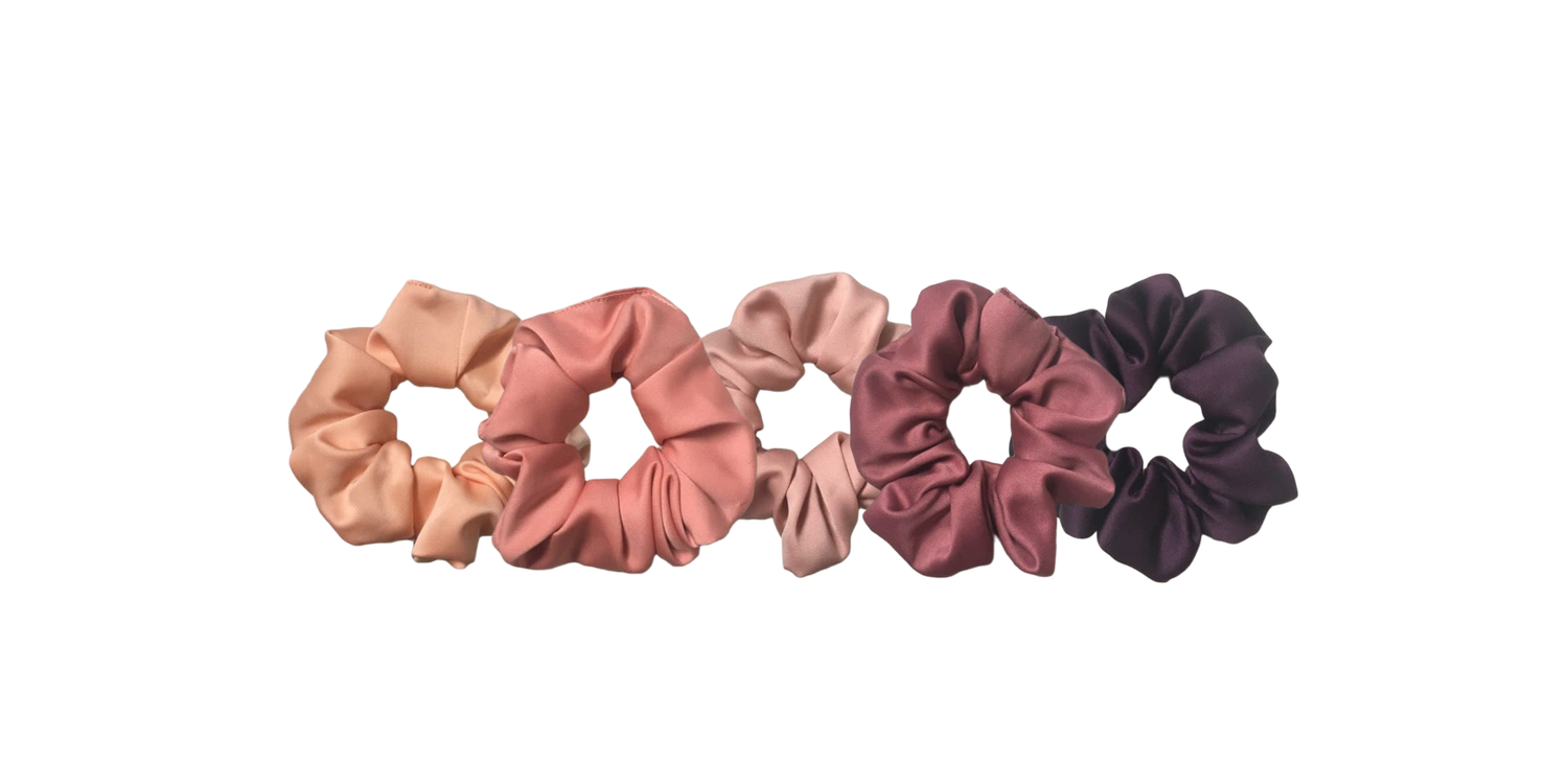Brown Babe Beauty | SATIN SCRUNCHIES