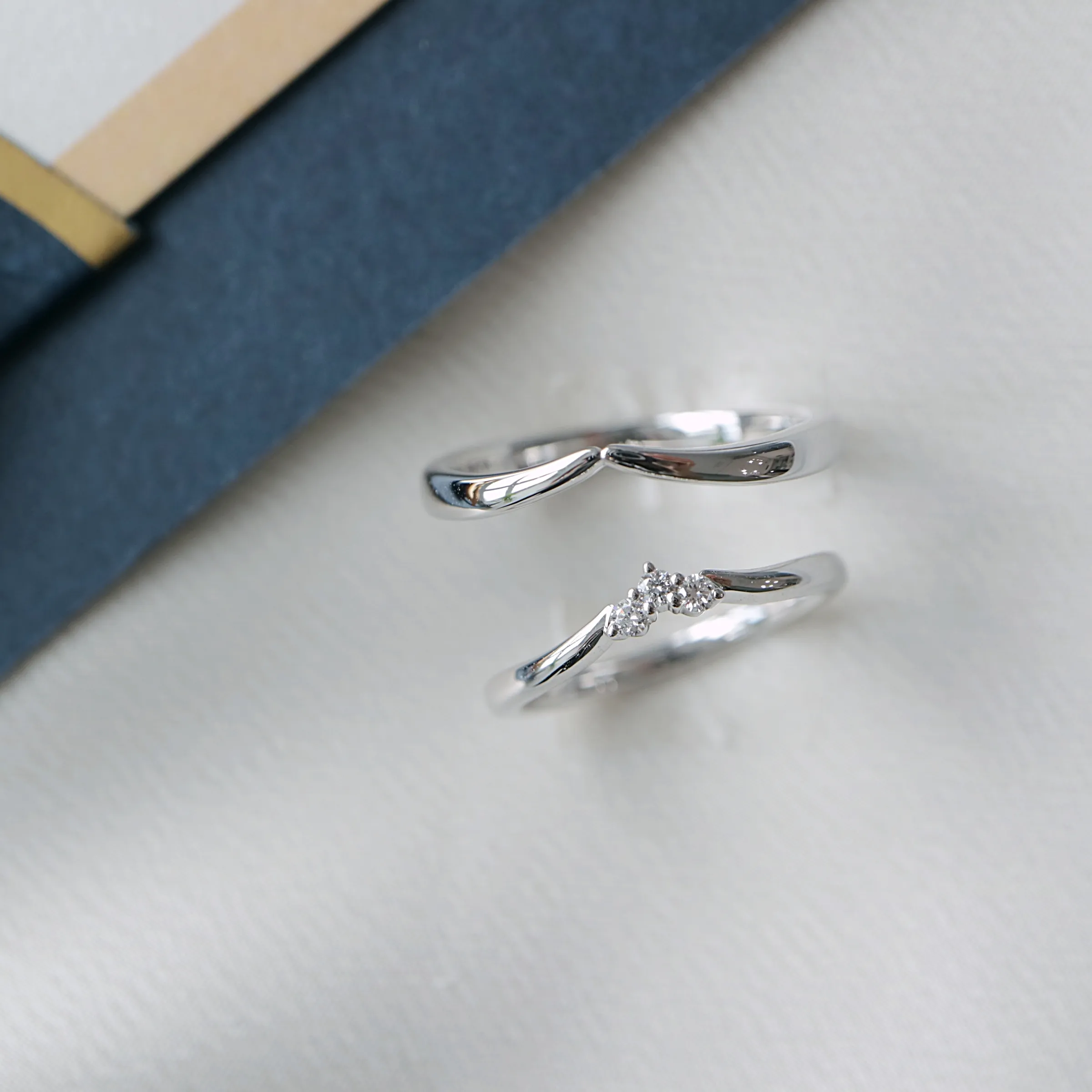 幸李輕珠寶客製對戒-設計呼應款